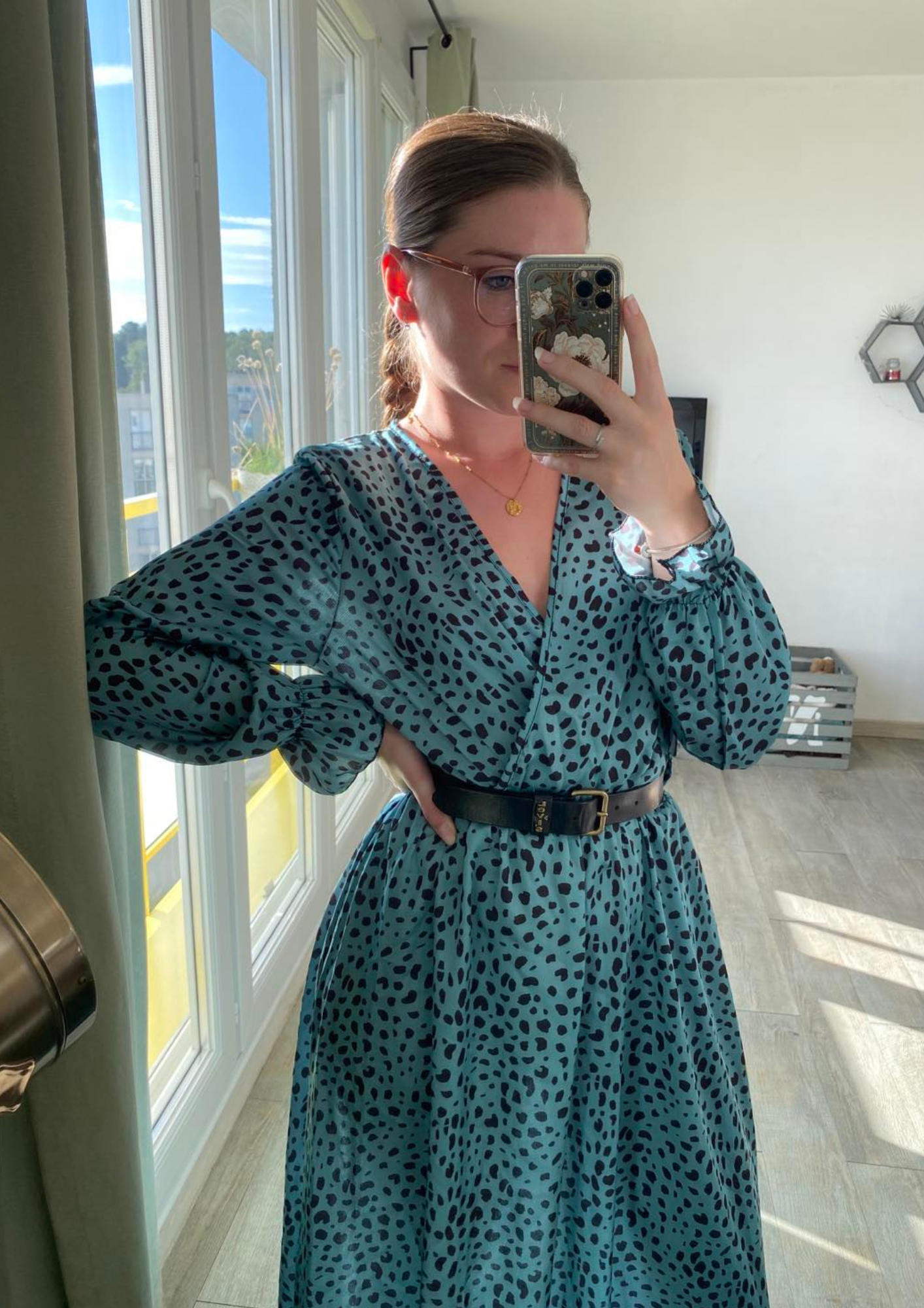 Robe à imprimé léopard