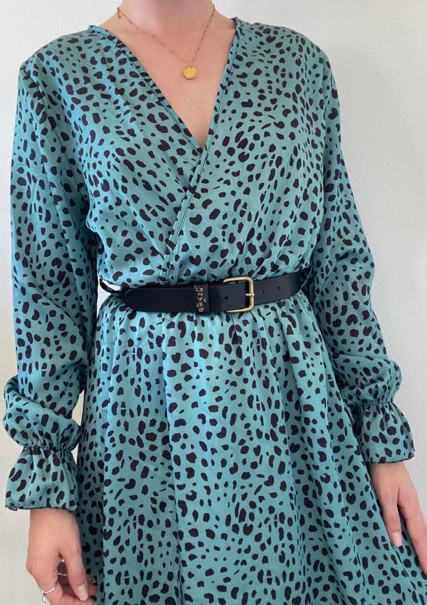 Robe à imprimé léopard