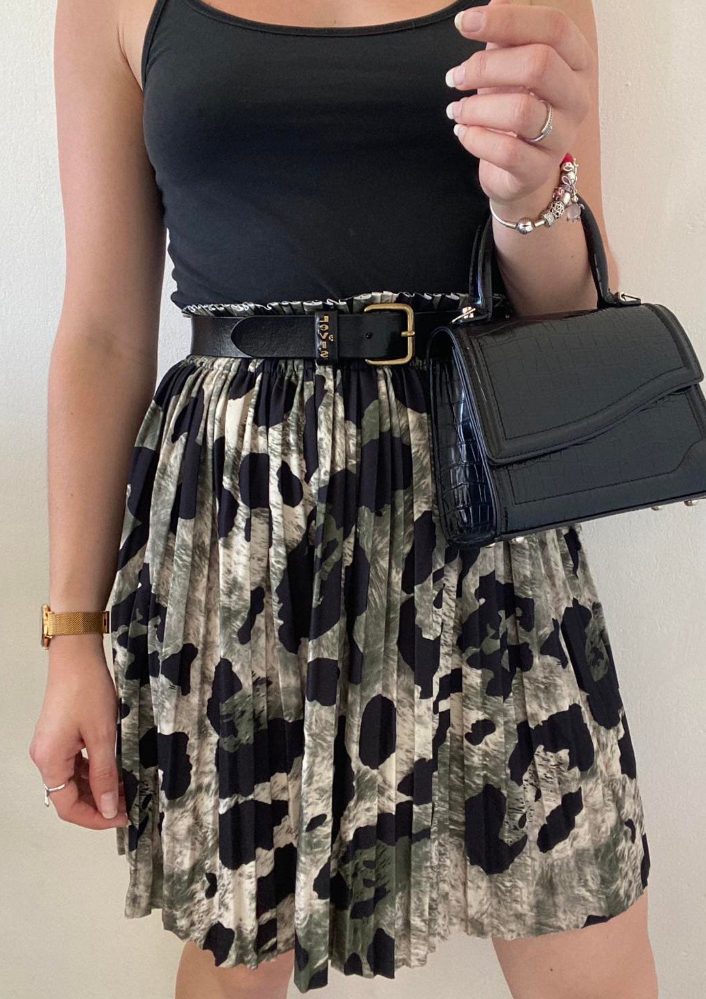 Jupe plissée imprimée leopard hotsell