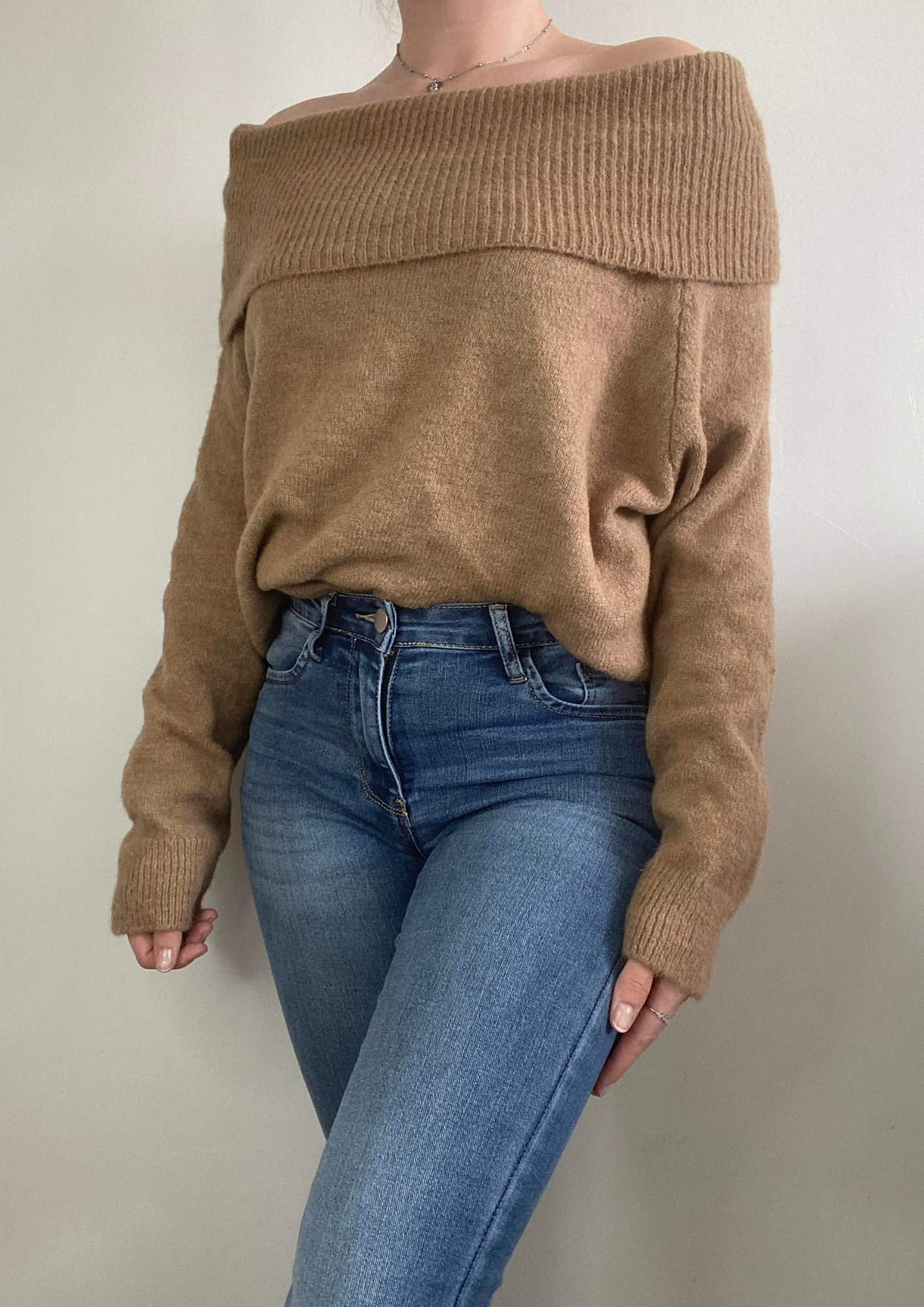 Pull col bateau camel