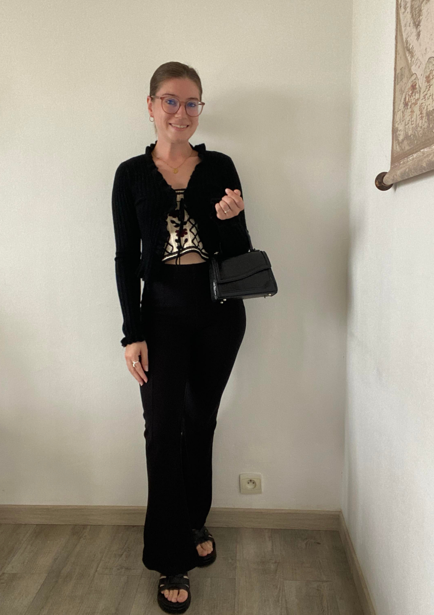 Gilet maille noir