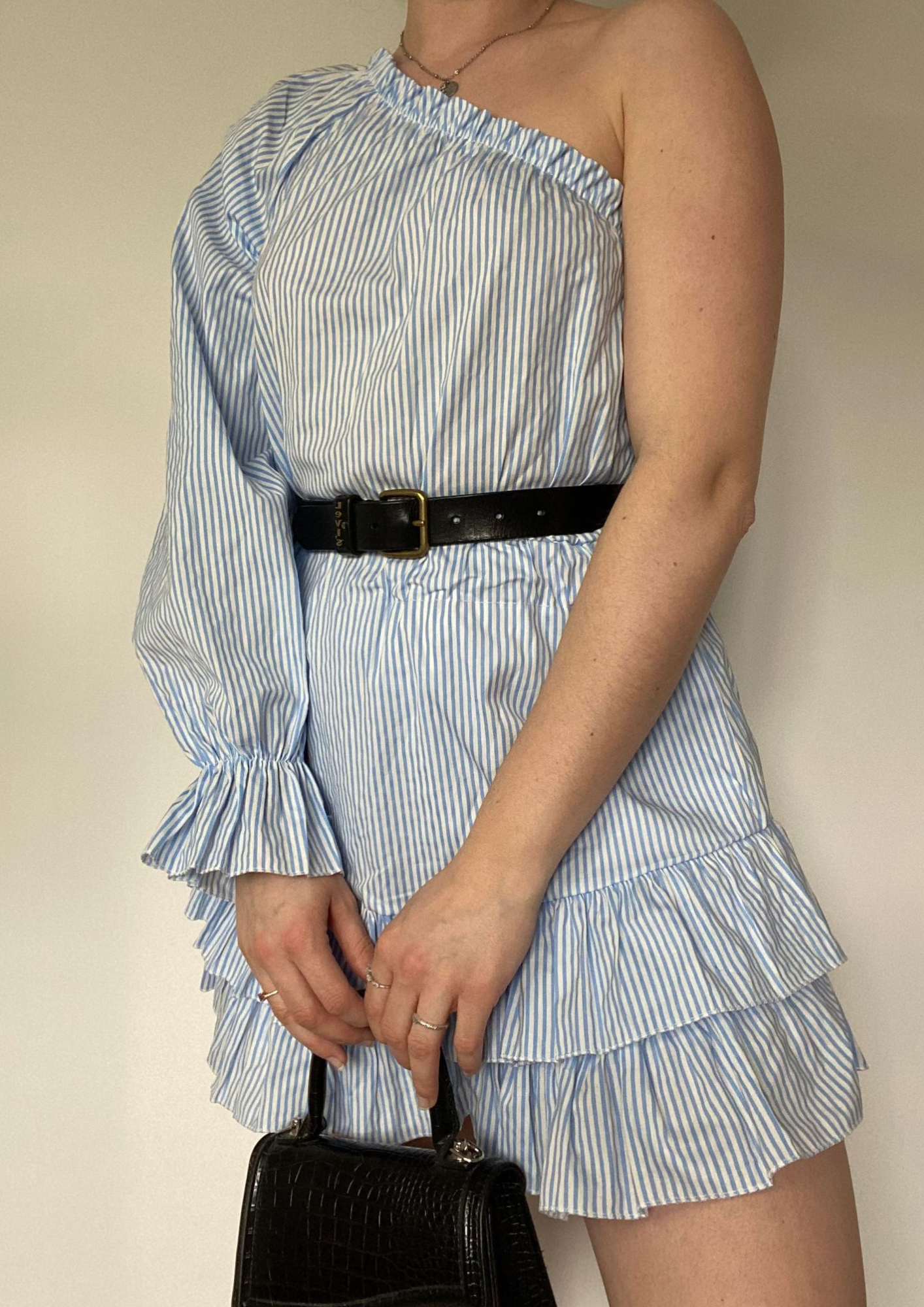 Combishort asymétrique à rayures