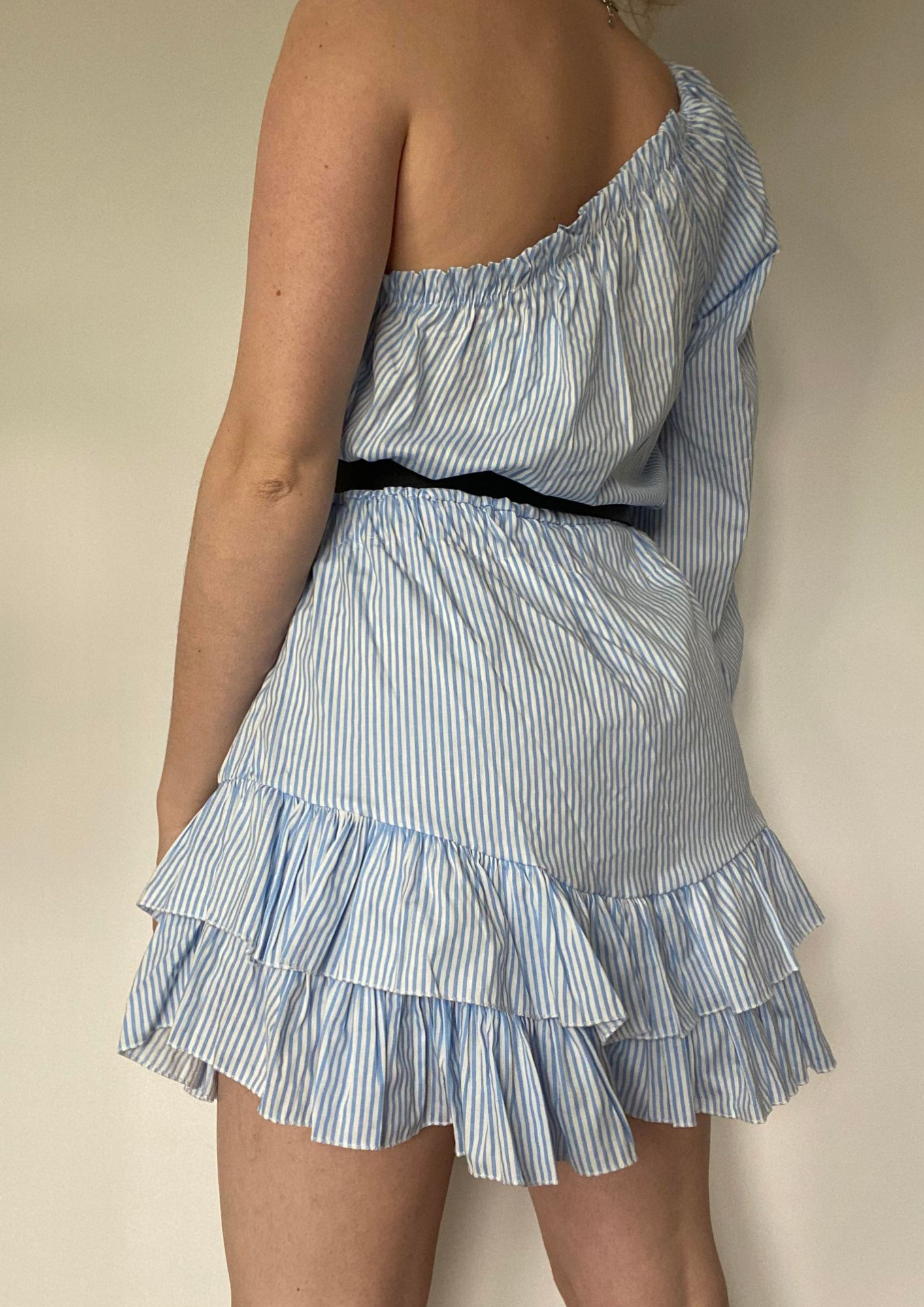 Combishort asymétrique à rayures