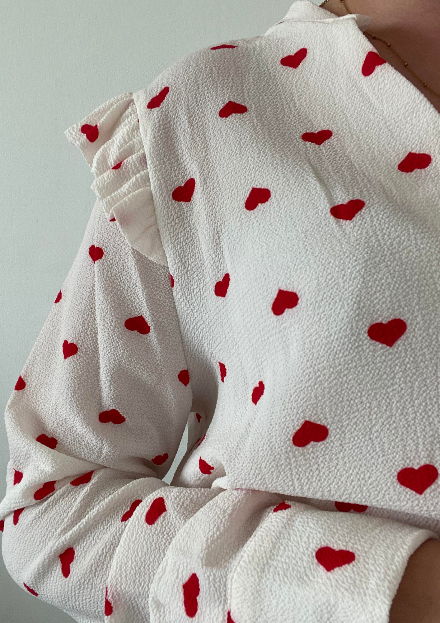 Chemise à cœurs