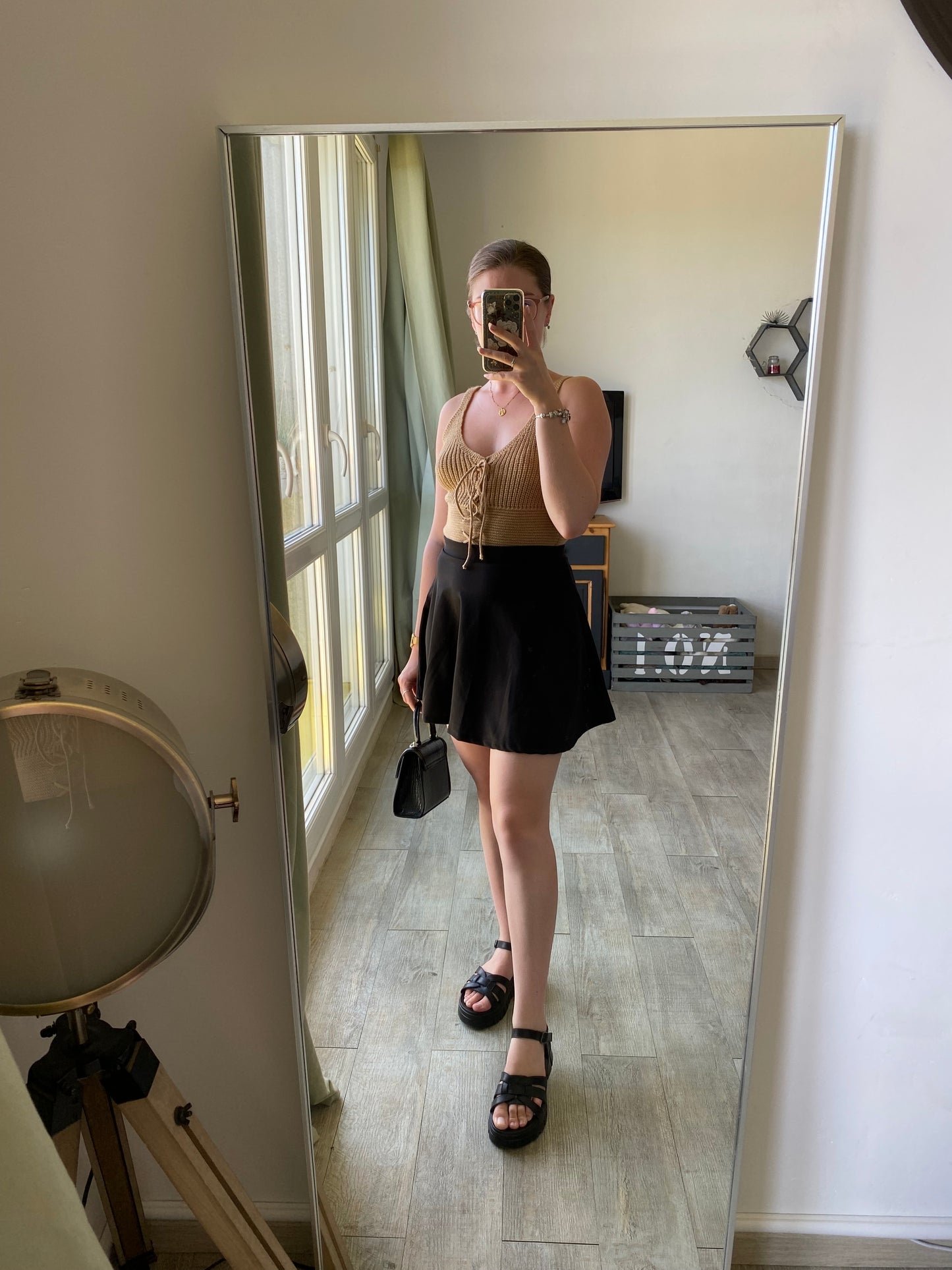 Jupe évasée noire
