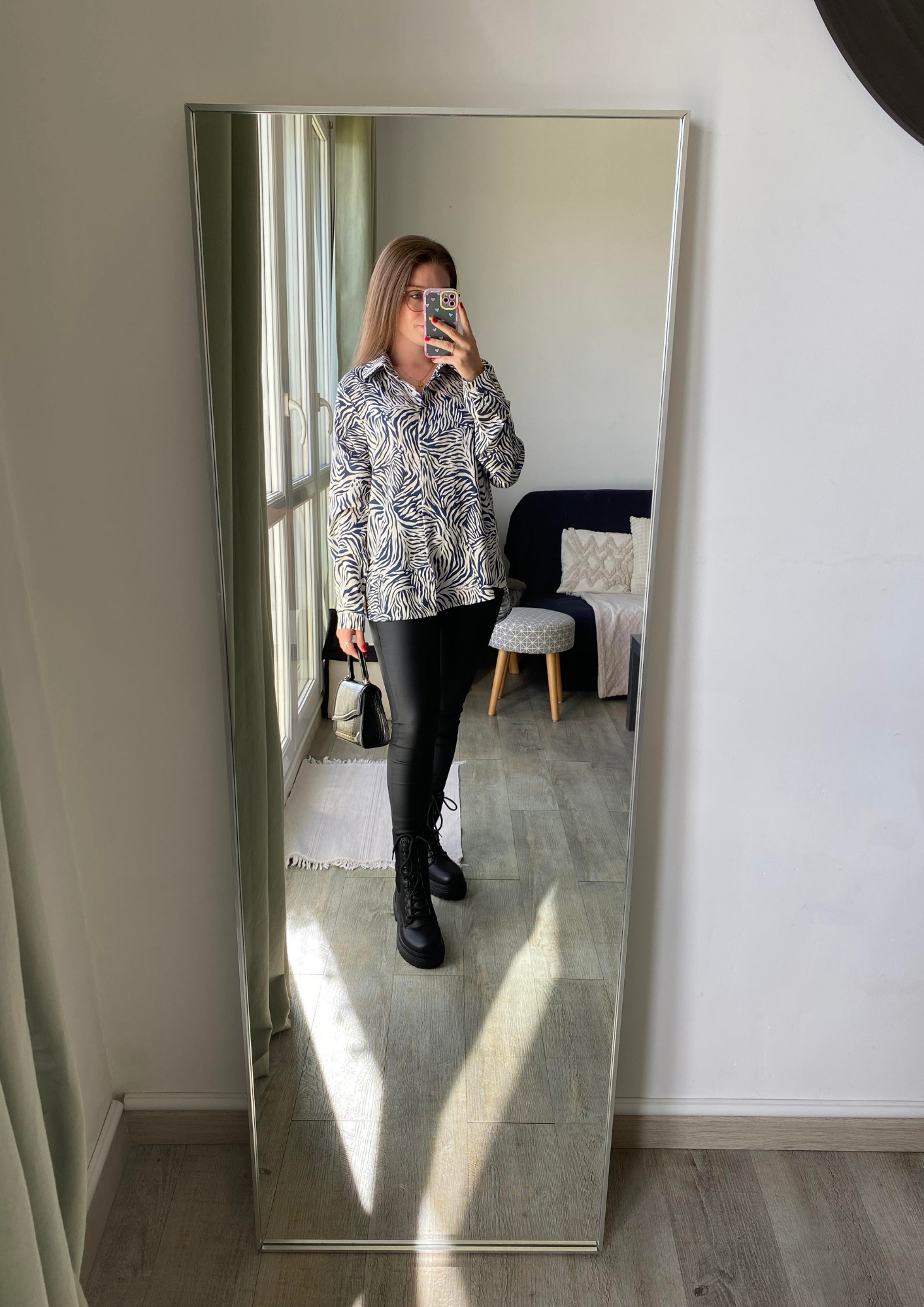 Chemise à imprimé zèbre