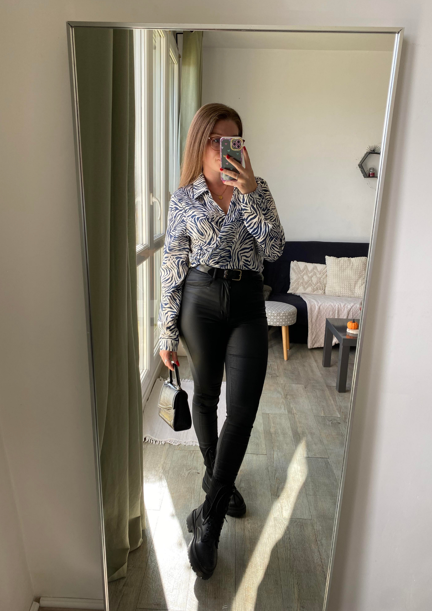 Chemise à imprimé zèbre
