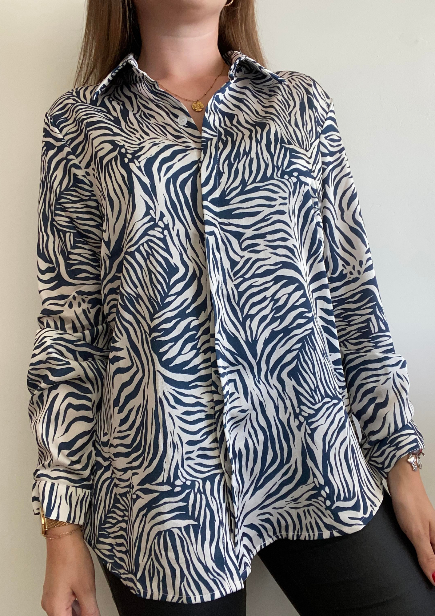 Chemise à imprimé zèbre