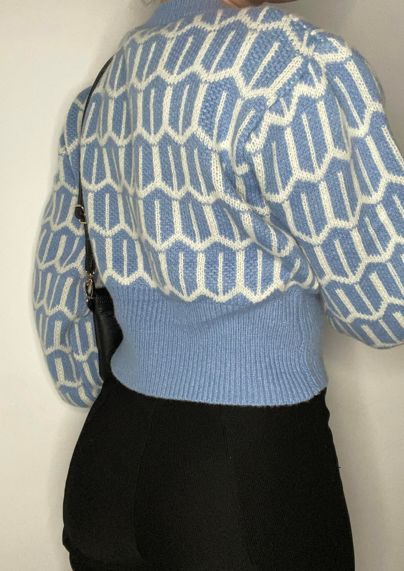 Pull Jacquard bleu