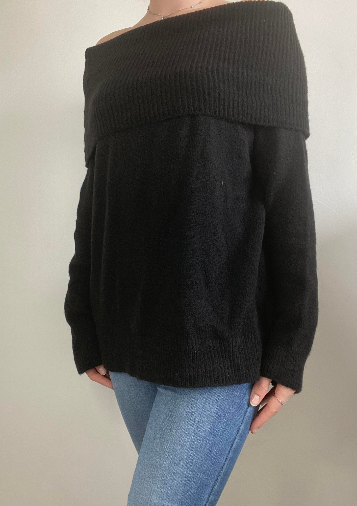 Pull col bateau noir