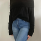 Pull col bateau noir