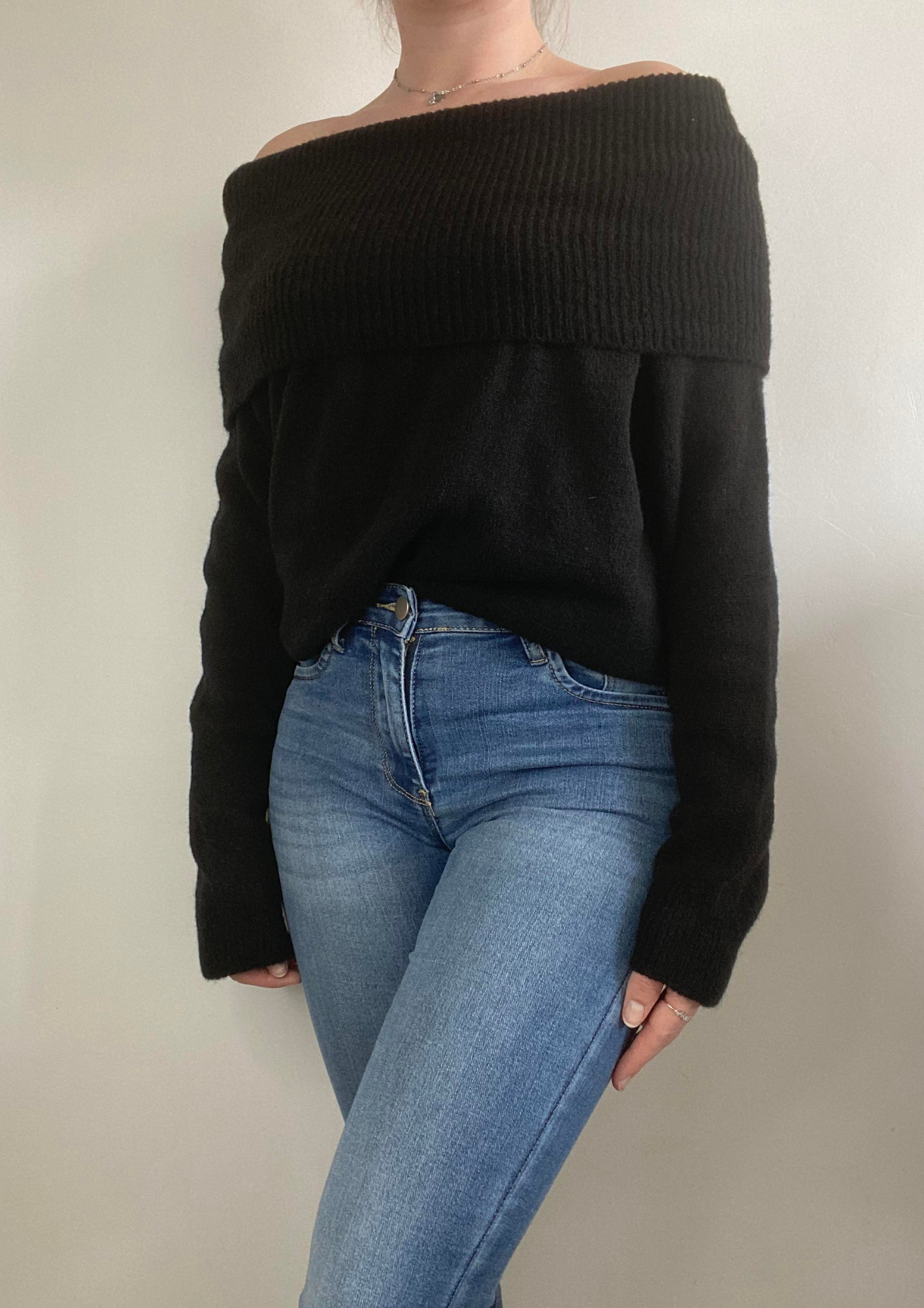 Pull col bateau noir