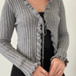 Gilet maille gris