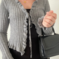 Gilet maille gris